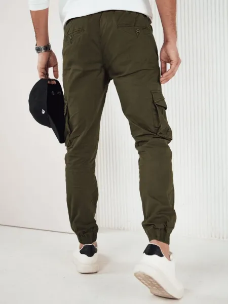 Trendy jogger kapsáčové nohavice pre pánov zelené