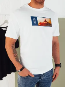 Jedinečné tričko s potlačou biele