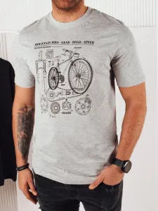Jedinečné tričko s originálnou potlačou šedé