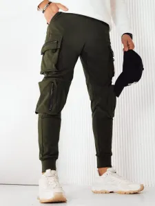 Trendy jogger kapsáčové nohavice pre pánov zelené