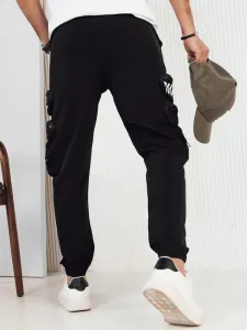 Trendy jogger kapsáčové nohavice pre pánov čierne