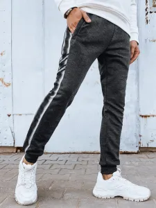 Pohodlné trendy pánske grafitové tepláky