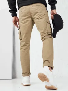 Trendy jogger kapsáčové nohavice pre pánov béžové