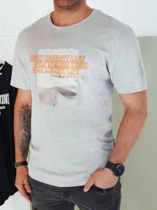 Trendy tričko s krátkym rukávom pre pánov šedé