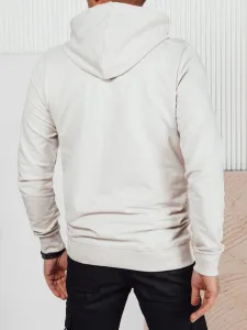 Mikina s kapucňou a s nápisom šedá