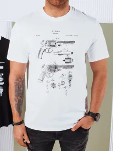 Trendy tričko s krátkym rukávom pre pánov biele