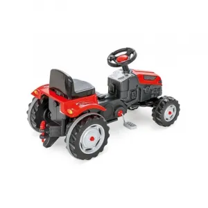 JAKS Šliapací traktor s prívesom červený GoTrac maxi