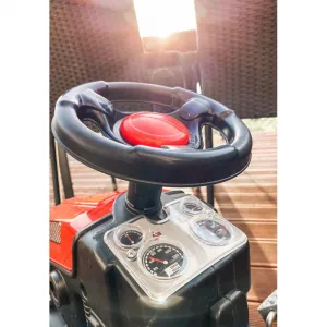 JAKS Šliapací traktor s prívesom červený GoTrac maxi