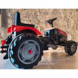 JAKS Šliapací traktor s prívesom červený GoTrac maxi
