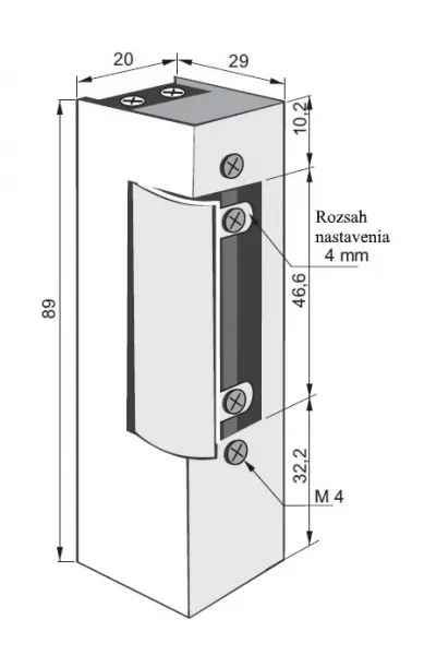Elektrický zámok 12-24V AC/DC