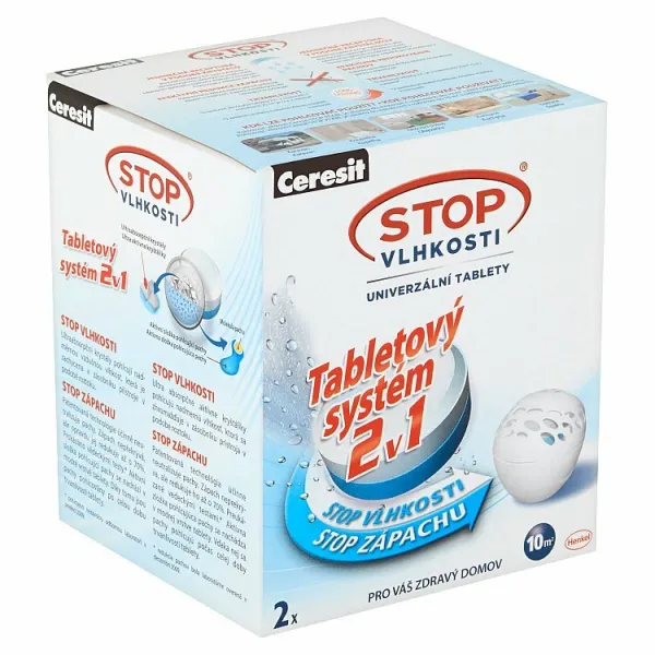 Ceresit Stop Vlhkosti Tabletový systém 2v1 univerzálne tablety 2 x 300 g