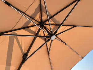 Roma-Deluxe slnečník béžový 300x400 cm