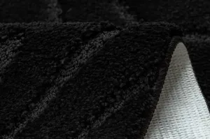 Sada kúpeľňových koberčekov SUPREME WAVES vlny, čierna