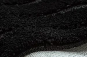 Sada kúpeľňových koberčekov SUPREME WAVES vlny, čierna