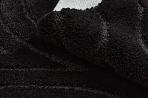 Sada kúpeľňových koberčekov SUPREME WAVES vlny, čierna