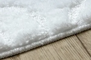 Sada kúpeľňových koberčekov SUPREME WAVES vlny, biela
