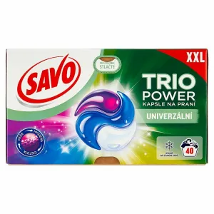 Savo Trio Power univerzálne gélové kapsuly na pranie XXL 40 pranní 844 g