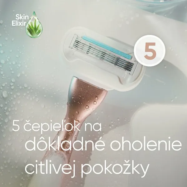 Gillette Venus Deluxe Smooth Sensitive Rosegold holiaci strojček + náhradná hlavica 1 ks