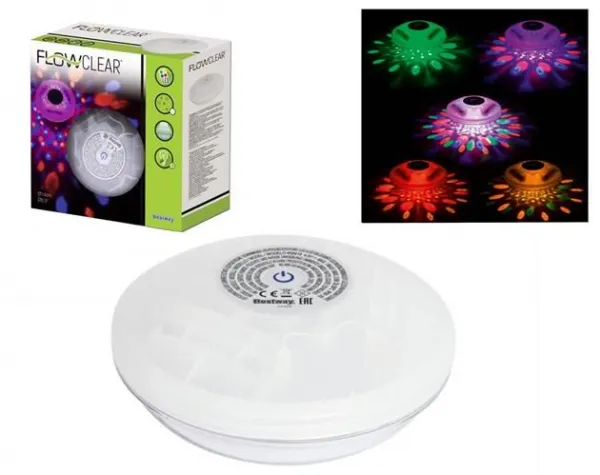 Plávajúce led bazénové svetlo 4 farby 58419