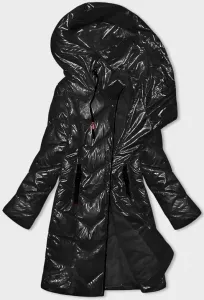 Dámska zimná metalická bunda MODA7227 čierna - XXL