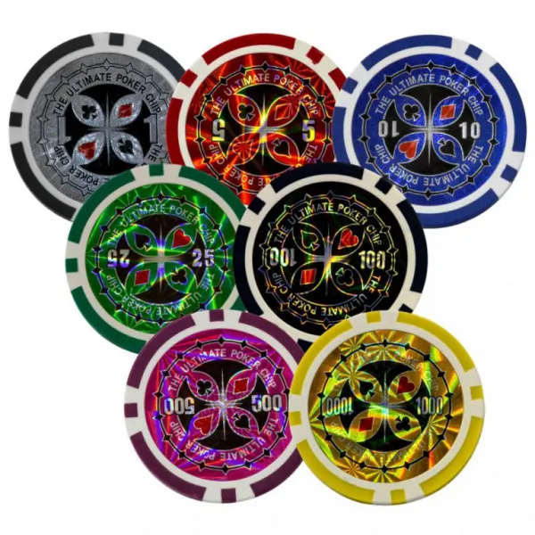 OEM M01212 Poker Set - 500 laserových žetónov Ultimate