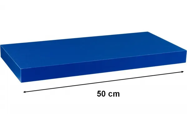 STILISTA VOLATO 31044 Nástenná polica - modrá 50 cm