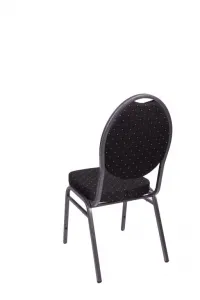 Chair HERMAN 1145 Kongresová stolička kovová - čierna