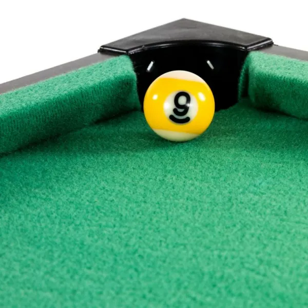 GamesPlanet® 40541 Mini pool biliard s príslušenstvom 51 x 31 x 10 cm, tmavý