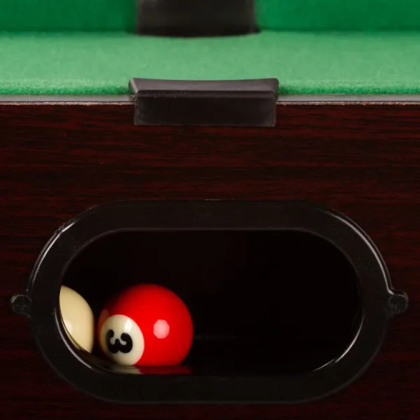 GamesPlanet® 40541 Mini pool biliard s príslušenstvom 51 x 31 x 10 cm, tmavý