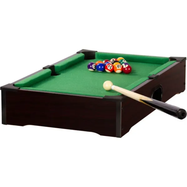 GamesPlanet® 40541 Mini pool biliard s príslušenstvom 51 x 31 x 10 cm, tmavý