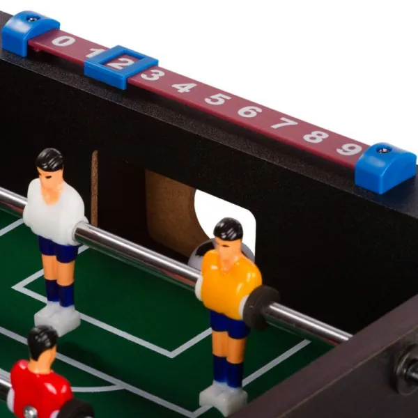 GamesPlanet® 43251 Mini stolný futbal s nožičkami 70 x 37 x 25 cm, čierny