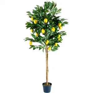 PLANTASIA 1408 Umelá kvetina strom - citrónovník - 184 cm