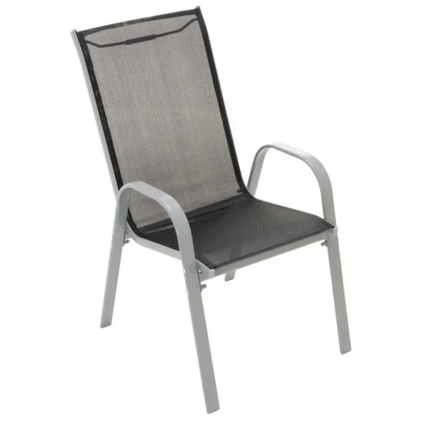 Garthen 35094 Záhradný set dvoch kresiel a skleneného stolíka so sklopnou doskou