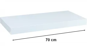 STILISTA VOLATO 31052 Nástenná polica - matná biela 70 cm