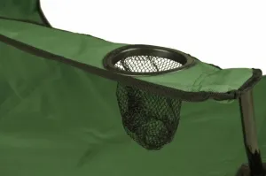 Divero 53 Skladacia stolička s držiakom - zelená