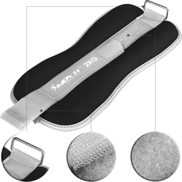 Neoprénové záťažové reflexné manžety 2 x 2 kg