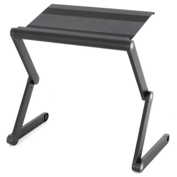 Divero 71784 Stolík na laptop nastaviteľný s vetracími štrbinami - čierny