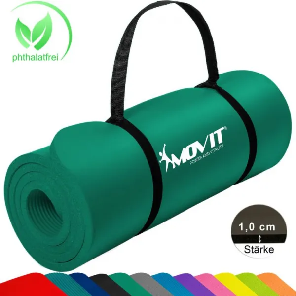 Movit Gymnastická podložka 183 x 60 x 1 cm - tmavo zelená