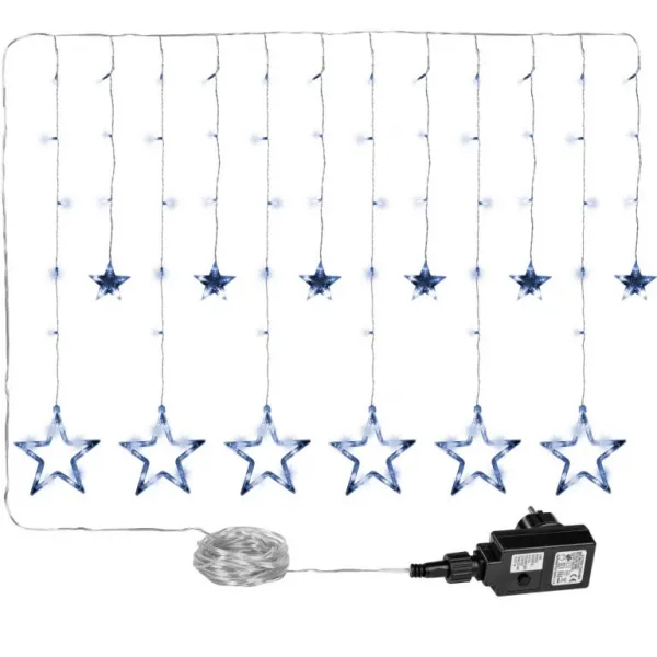 VOLTRONIC 59575 Vianočná dekorácia - svietiace hviezdy - 150 LED studená biela