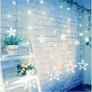 VOLTRONIC 59575 Vianočná dekorácia - svietiace hviezdy - 150 LED studená biela