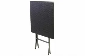Garthen 37109 Skladací záhradný stôl ratanového vzhľadu 75 x 61 x 61 cm