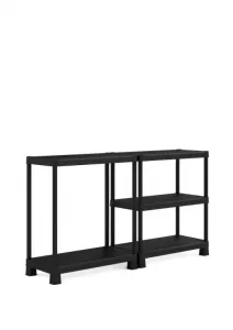 Plastový otvorený regál PLUS TRIBAC 90/5 - 182 x 90 x 45 cm