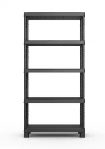 Plastový otvorený regál PLUS TRIBAC 90/5 - 182 x 90 x 45 cm