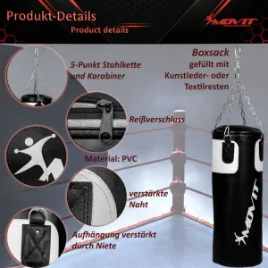 MOVIT Sada na boxovanie pre dospelých biela