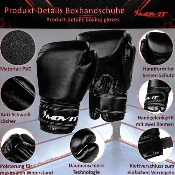 MOVIT Sada na boxovanie pre dospelých biela