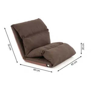 Divero 70275 Nastaviteľná sofa - hnedá