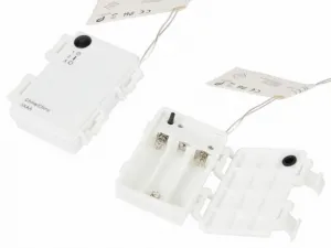 Nexos 194 Vianočná dekorácia - Akrylový kužeľ - 60 cm, studeno biely na batérie