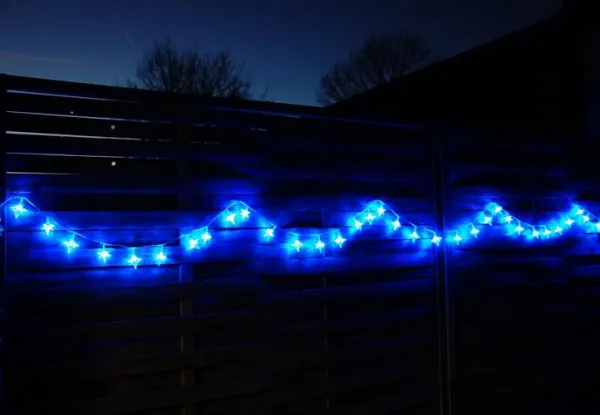Nexos 1006 Vianočné LED osvetlenie - hviezdy modré 4 m