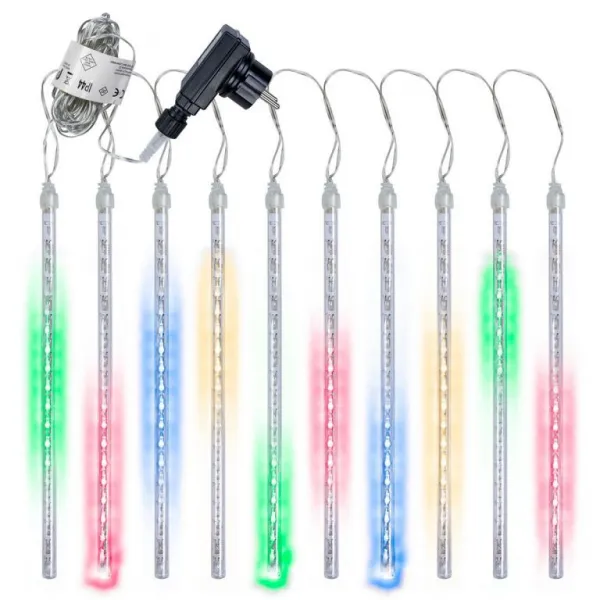 Nexos 68197 Vianočné LED osvetlenie- padajúci sneh, 180 LED, farebné