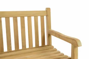 Divero 53824 Záhradná lavica - ošetrené teakové drevo - 130 cm